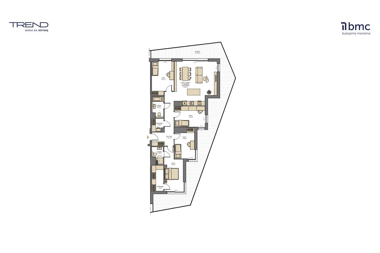 TREND – Apartament z widokiem na morze |Zatokę Gdańską - Pełny obrazek: 2/9