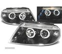 FARÓIS ANGEL EYES PARA VOLKSWAGEN VW PASSAT 3BG 00-05 PRETO - 3