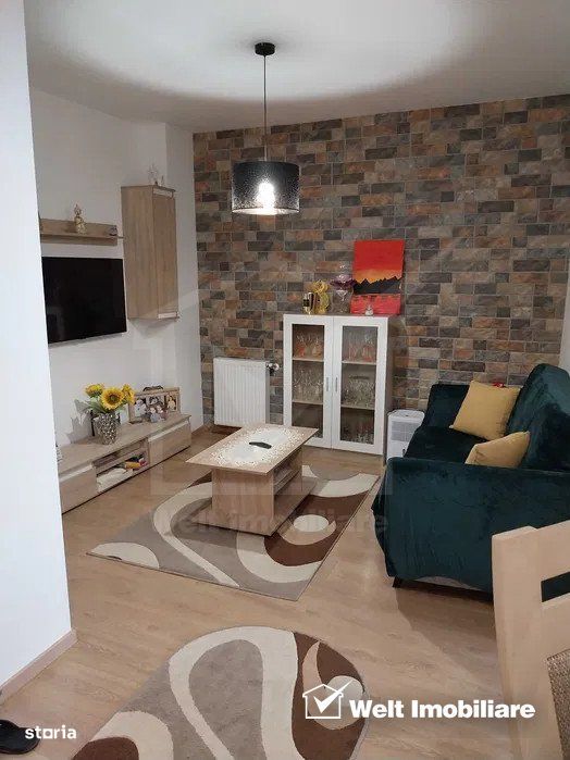 Vanzare apartament 3 camere, finisat si mobilat modern, Floresti