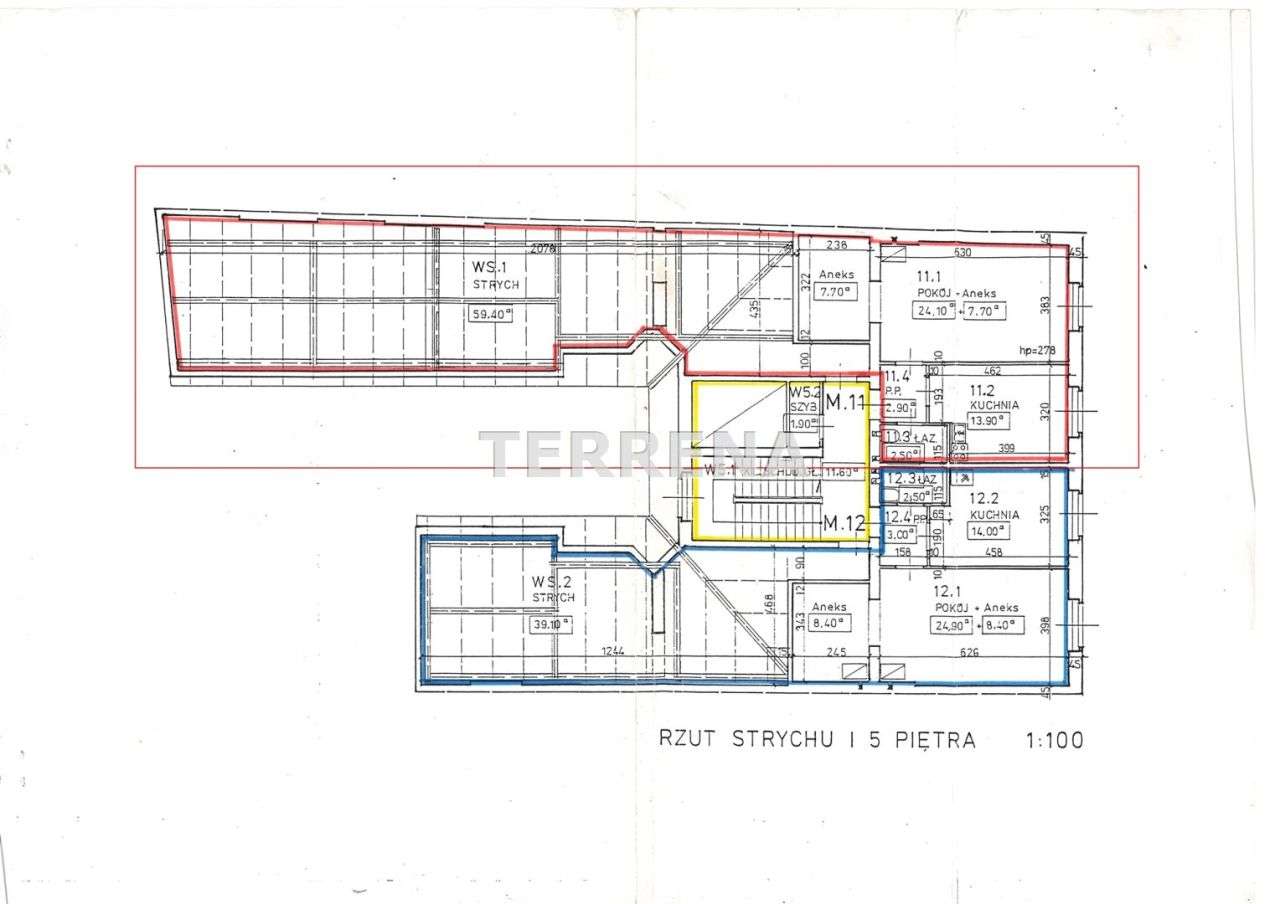 Mieszkanie + strych z widokiem na Wawel!-10