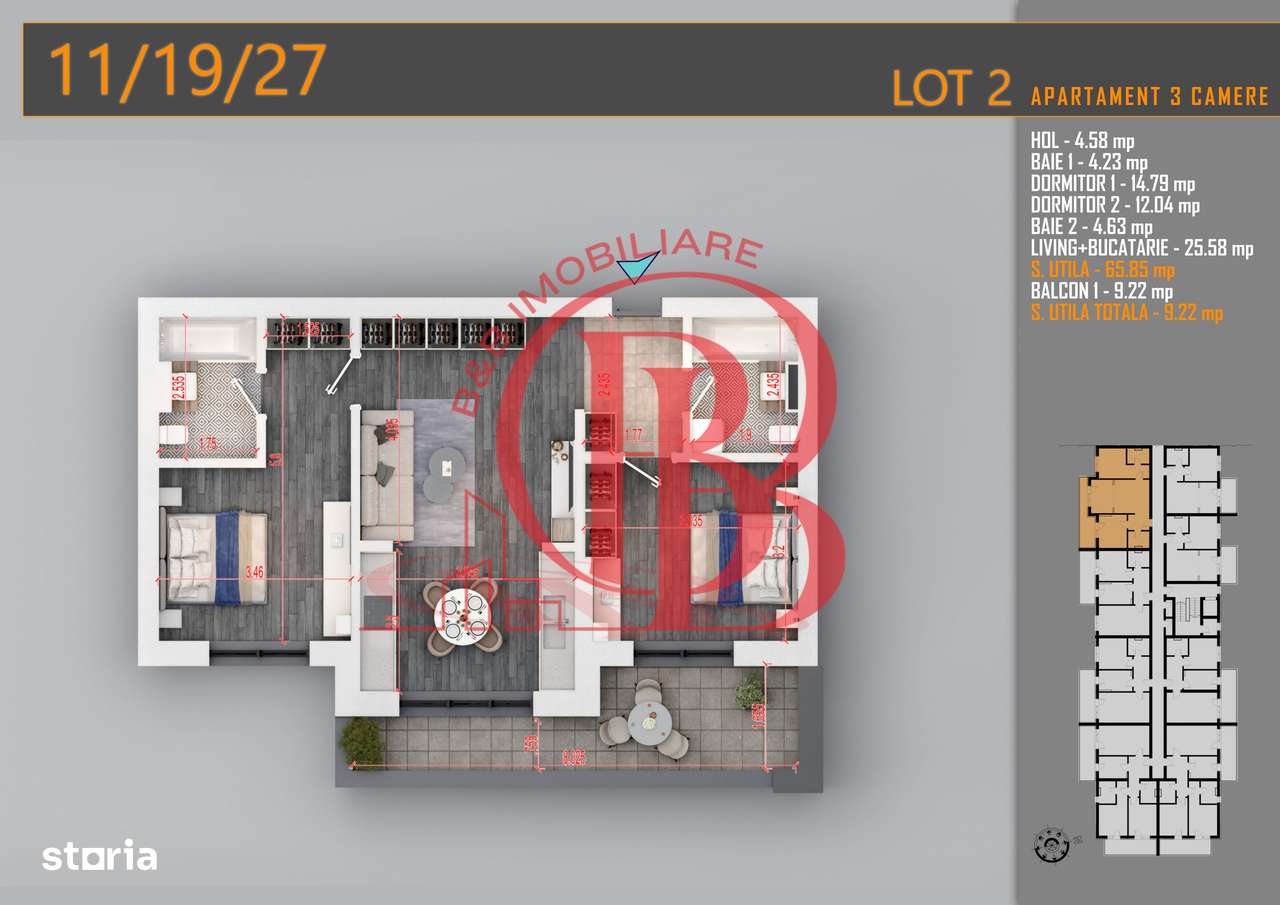 Apartament 3 camere Titan Th. Pallady-Sector 3-Metrou Teclu
