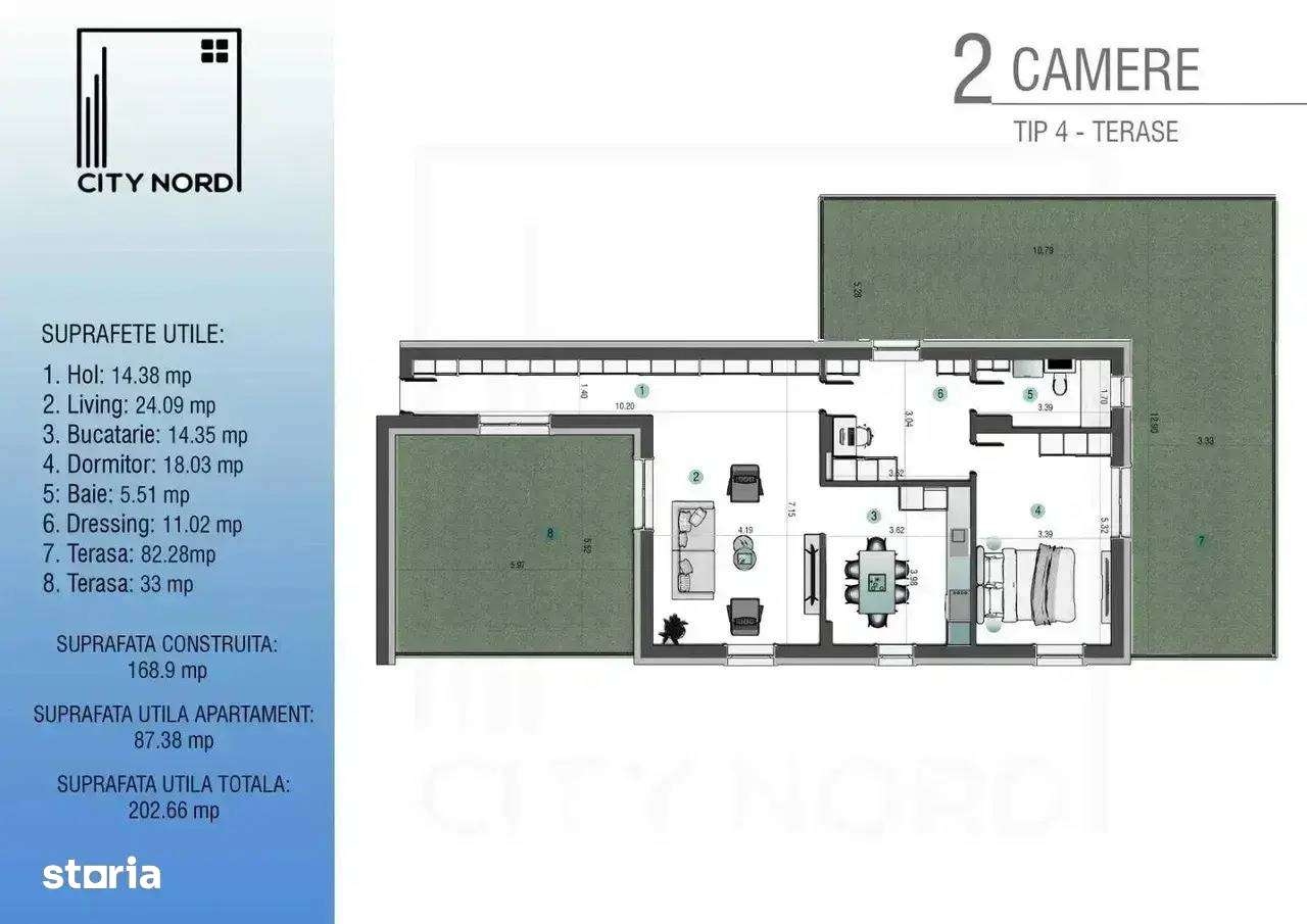 Finalizat! Penthouse spectaculos cu gradina la inaltime!-2