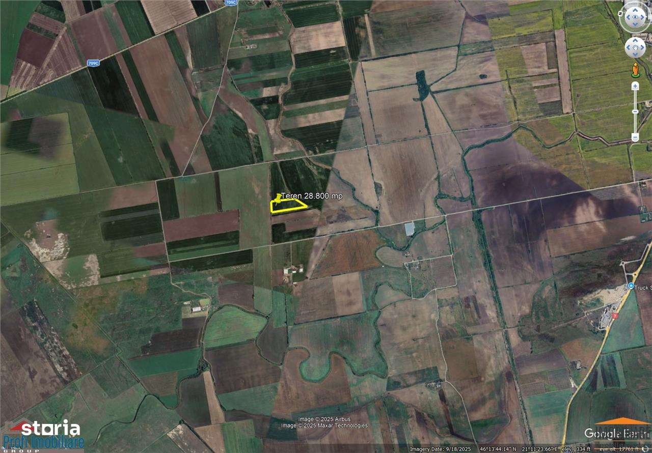 Teren de 28800 mp aproape de drumul Arad - Iratos - Imagine principală: 4/5