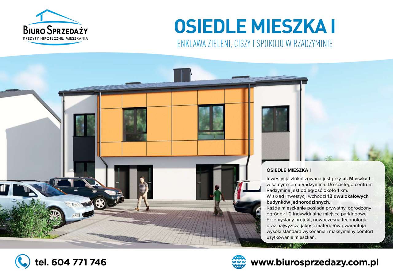 3 POKOJE+2MP+OGRÓDEK-GOTOWE DO WYKOŃCZENIA - Pełny obrazek: 4/9