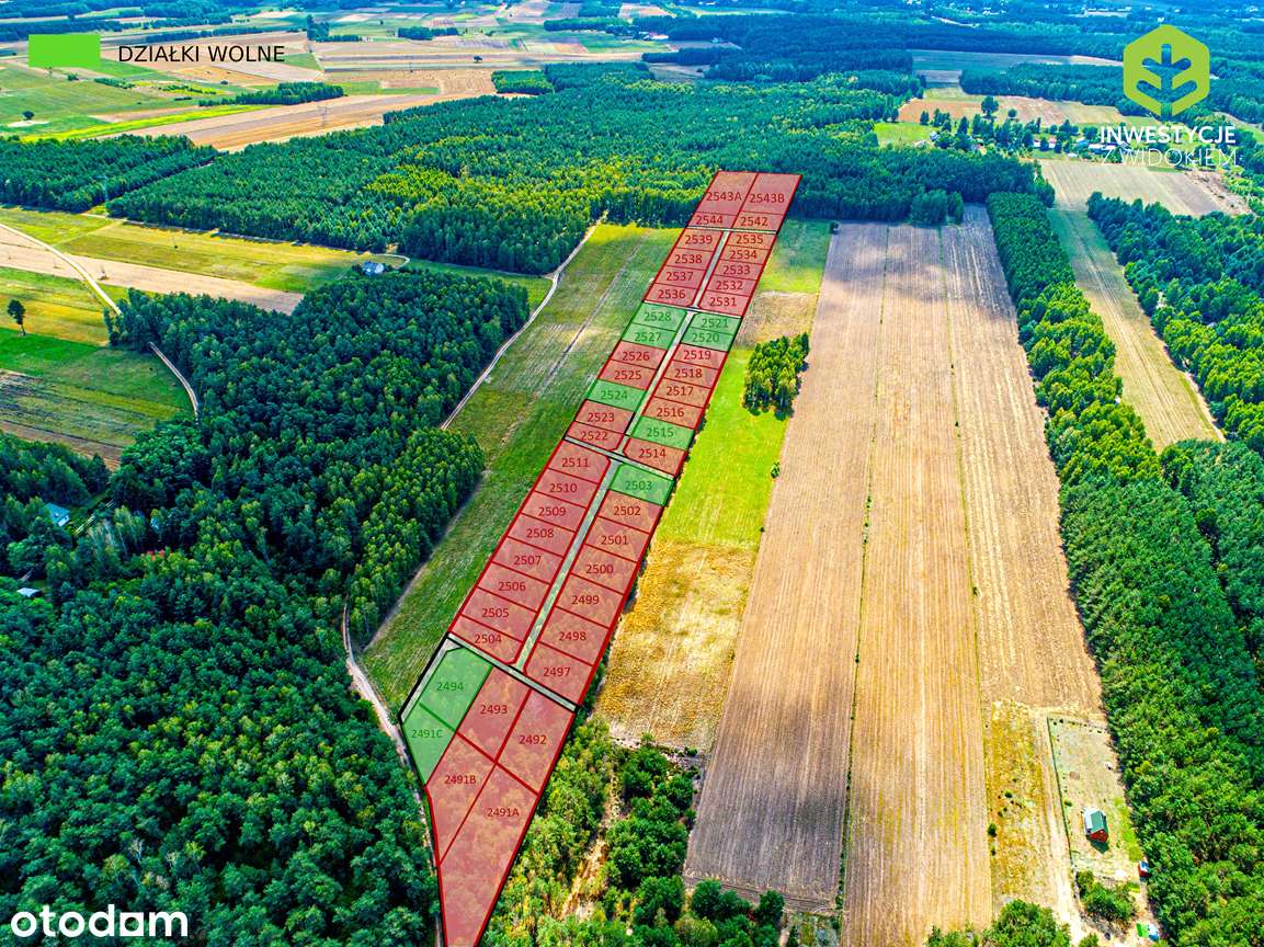 OKAZJA! Działka bud. Zfrgmentem prywatnego lasu - Pełny obrazek: 4/10