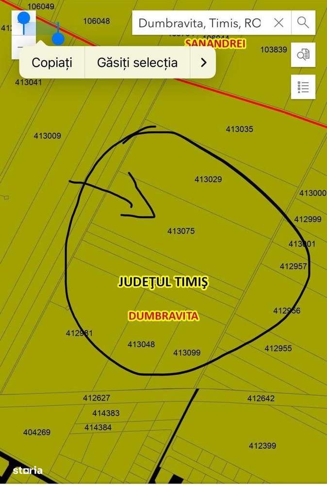 COMISION 0 | Teren extravilan arabil | 30.000 mp | Zona Dumbravita-1