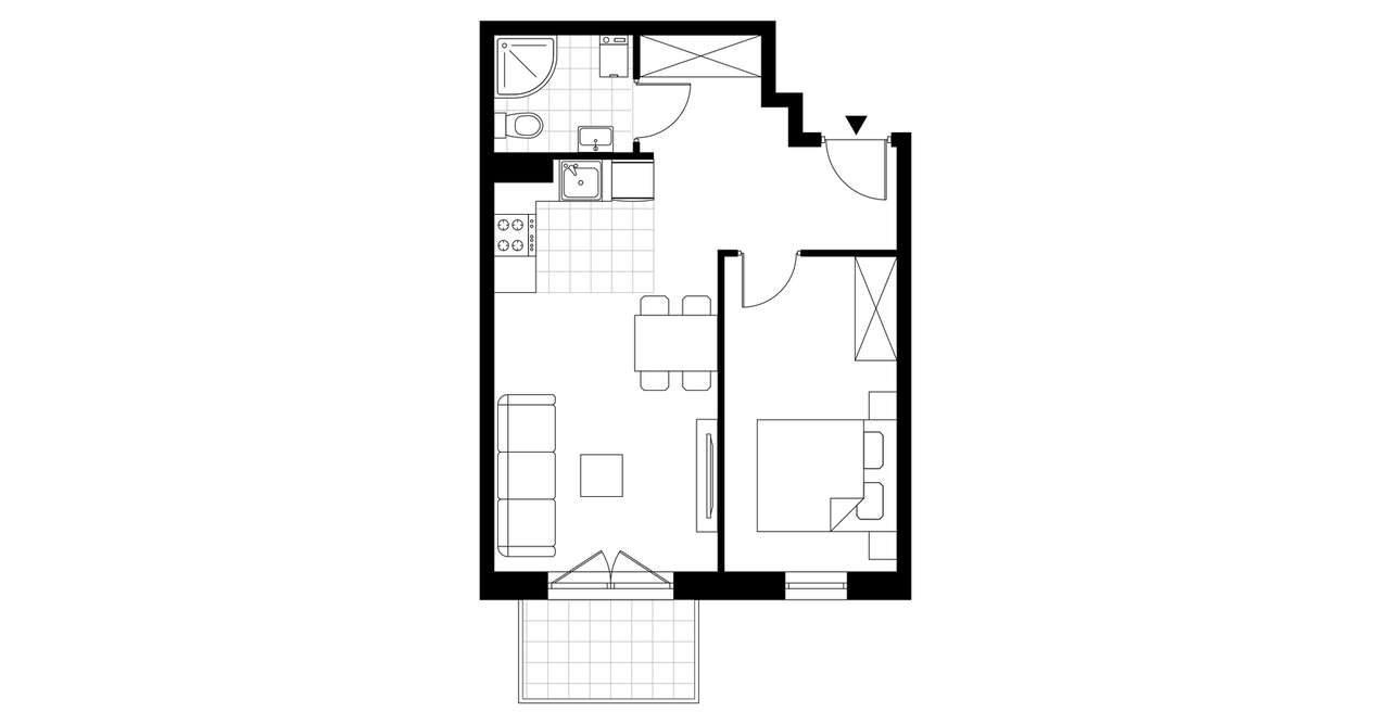 Zakątek Łokietka | mieszkanie 2-pok. | B11 - Pełny obrazek: 4/7
