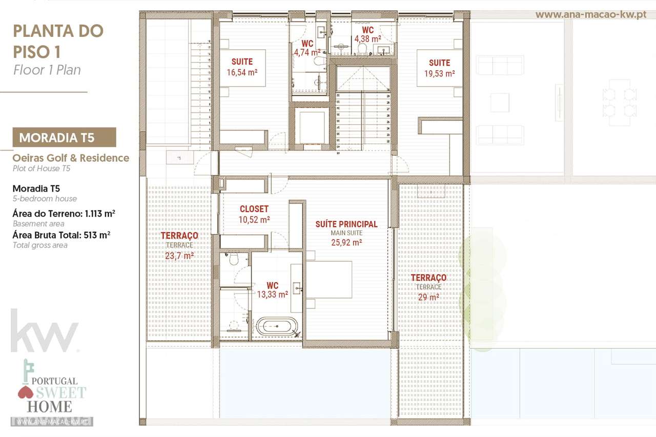 Moradia de Luxo T5, com Piscina e Garagem para 2 viaturas-30