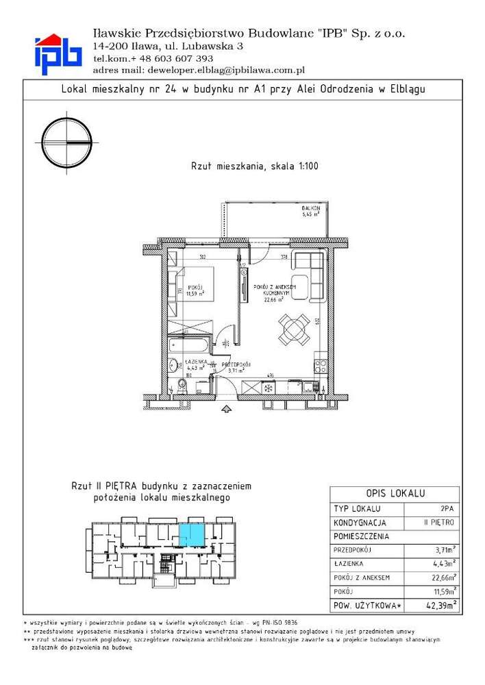 Kaskada Park | Mieszkanie 24 | Rezerwacja - Pełny obrazek: 2/7