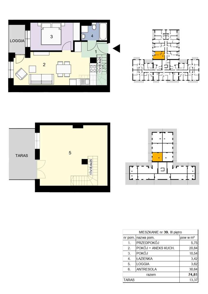 Na Pańskiej Górze | mieszkanie 39 - Pełny obrazek: 2/8