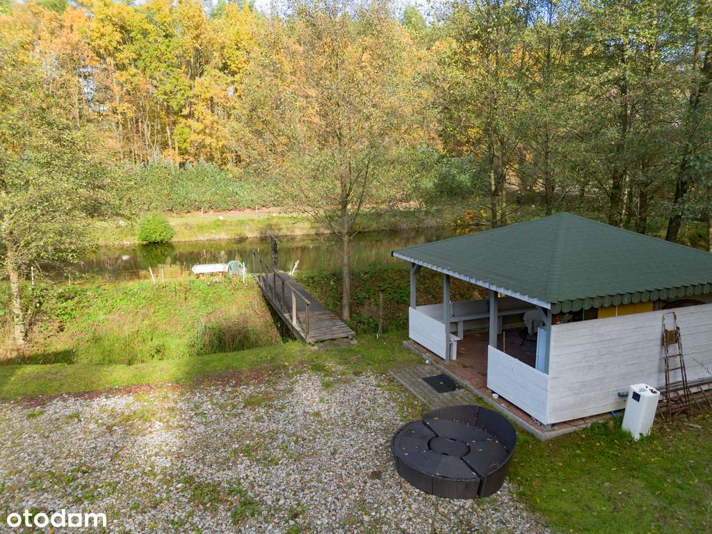 Urokliwe łowisko wędkarskie z domkiem!-9