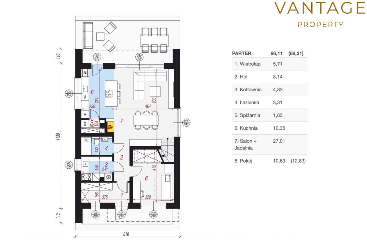 Nowoczesny dom pod Krakowem (gm. Biskupice) - Pełny obrazek: 5/12