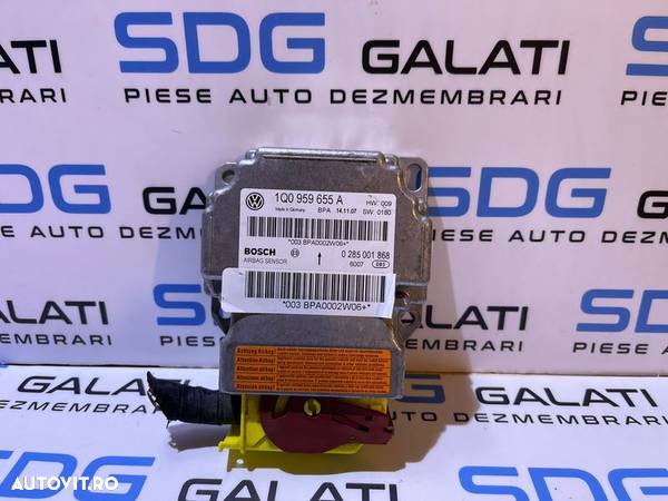 Unitate Modul Calculator Airbag - uri VW EOS 2006 - 2011 Cod 1Q0959655A 0285001868 - 1