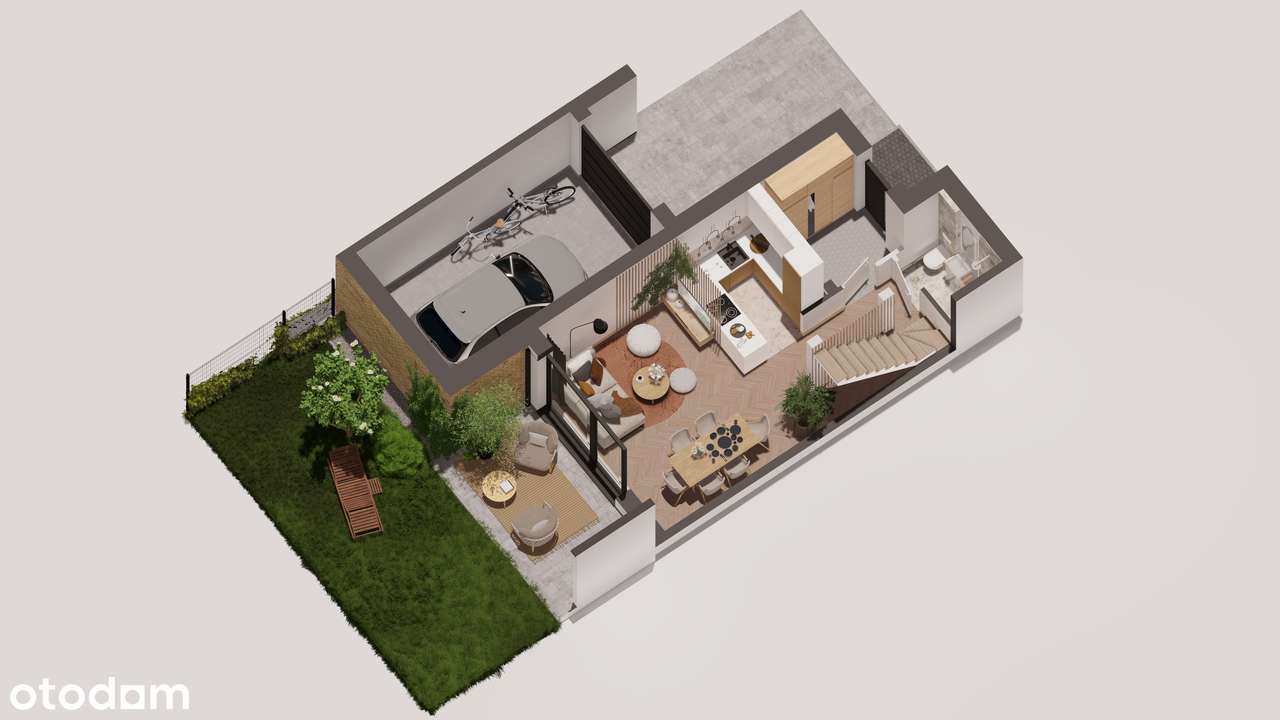 IWONICKA- DOMY 101 M2 Z GARAŻEM I OGRODEM (DOM NR 7) - Pełny obrazek: 5/7