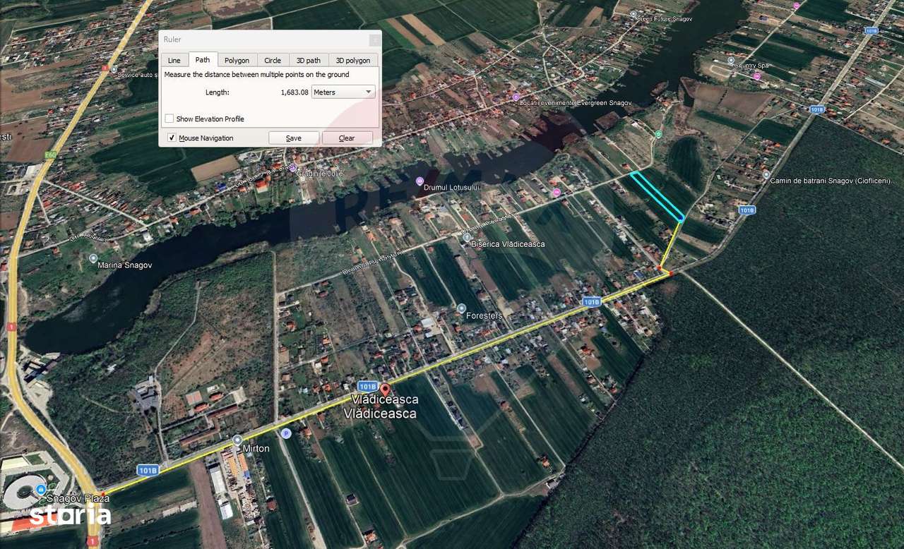 Teren intravilan, 3916 mp, dubla deschidere, Vladisceasca - Imagine principală: 3/7