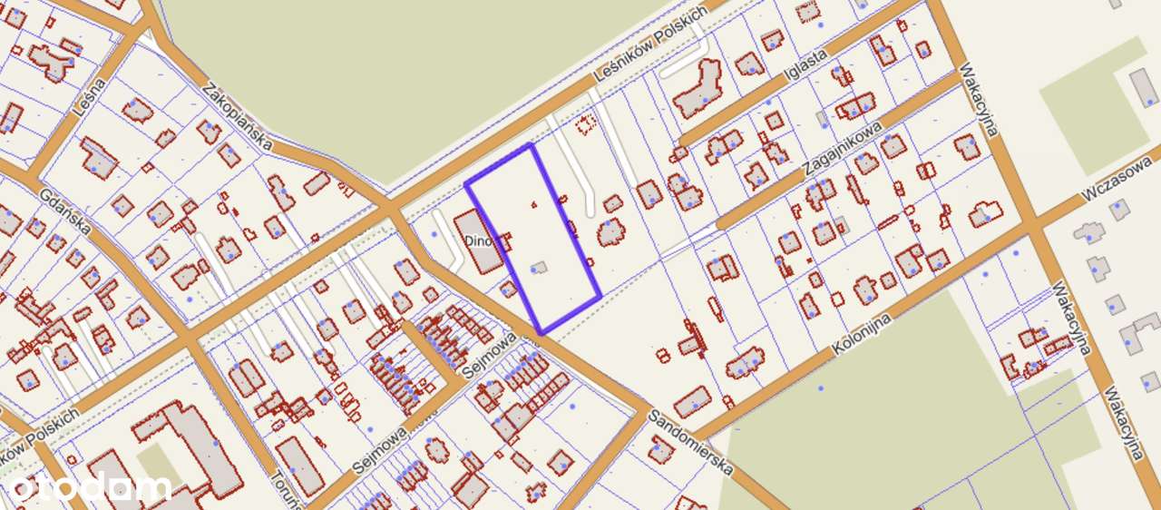 Łask Kolumna na sprzedaż działka przy Dino pod market park handlowy - Pełny obrazek: 4/7