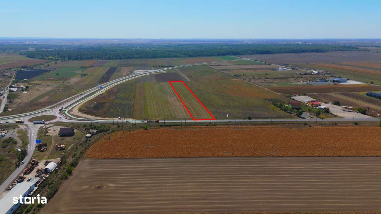 Teren de vânzare — 10.000 mp - la DN/E68 | acces din DN 69B — Arad-11