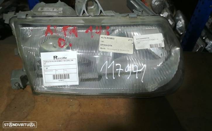 Optica Farol Direita Drt Alfa Romeo 146 (930_) - 5