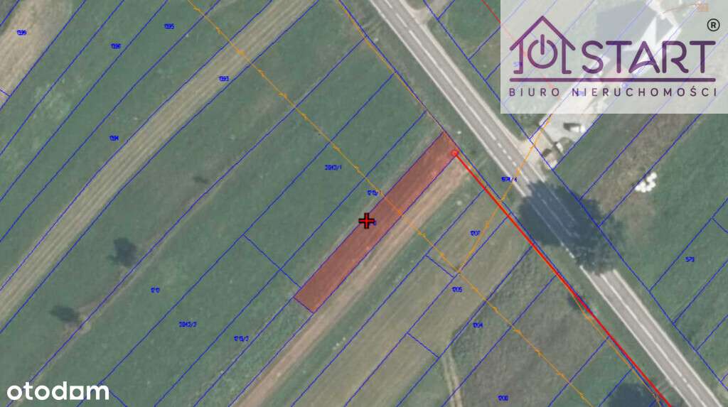 Wąska działka z możliwością budowy w granicy-1