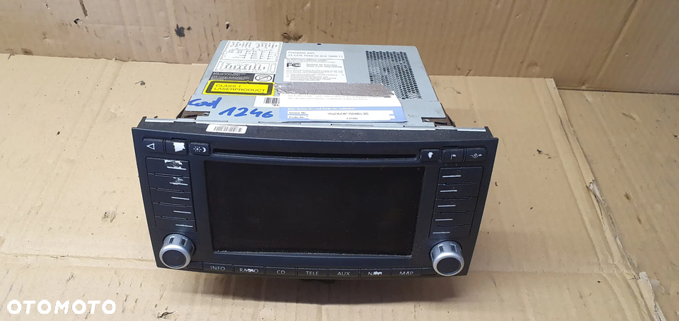 Radio radioodtwarzacz NAVI nawigacja KOD VW Touareg 7H0035191B - 2