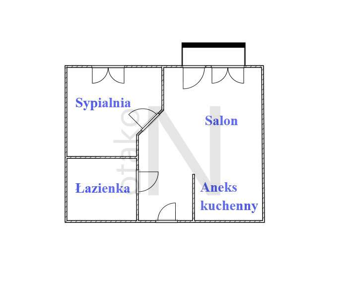 2 pokoje | Balkon | Indukcja | Nowe instalacje-7