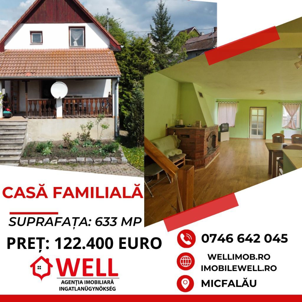 De vânzare casă familială în Micfalău