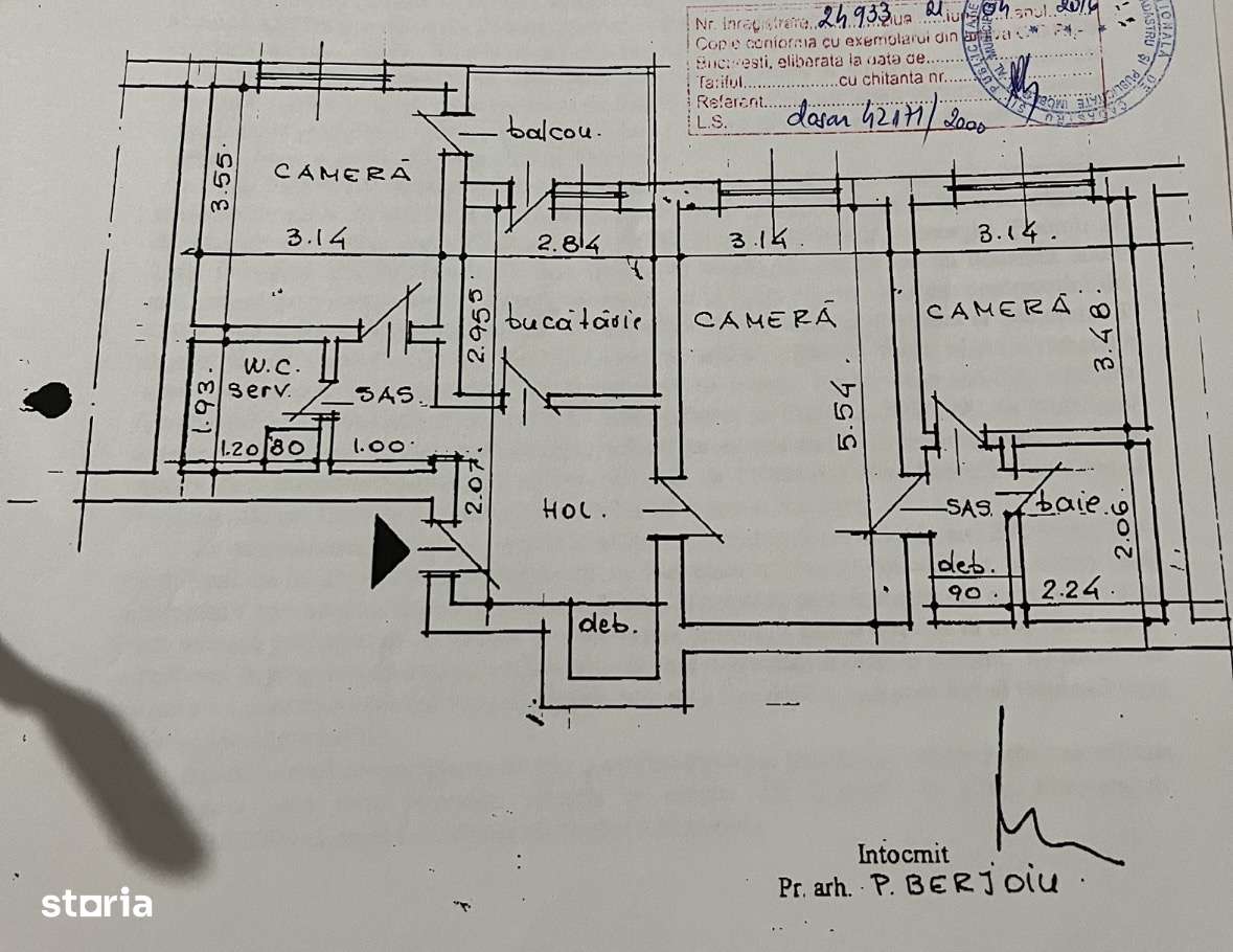 Apartament 3 camere de vânzare Gorjului-12