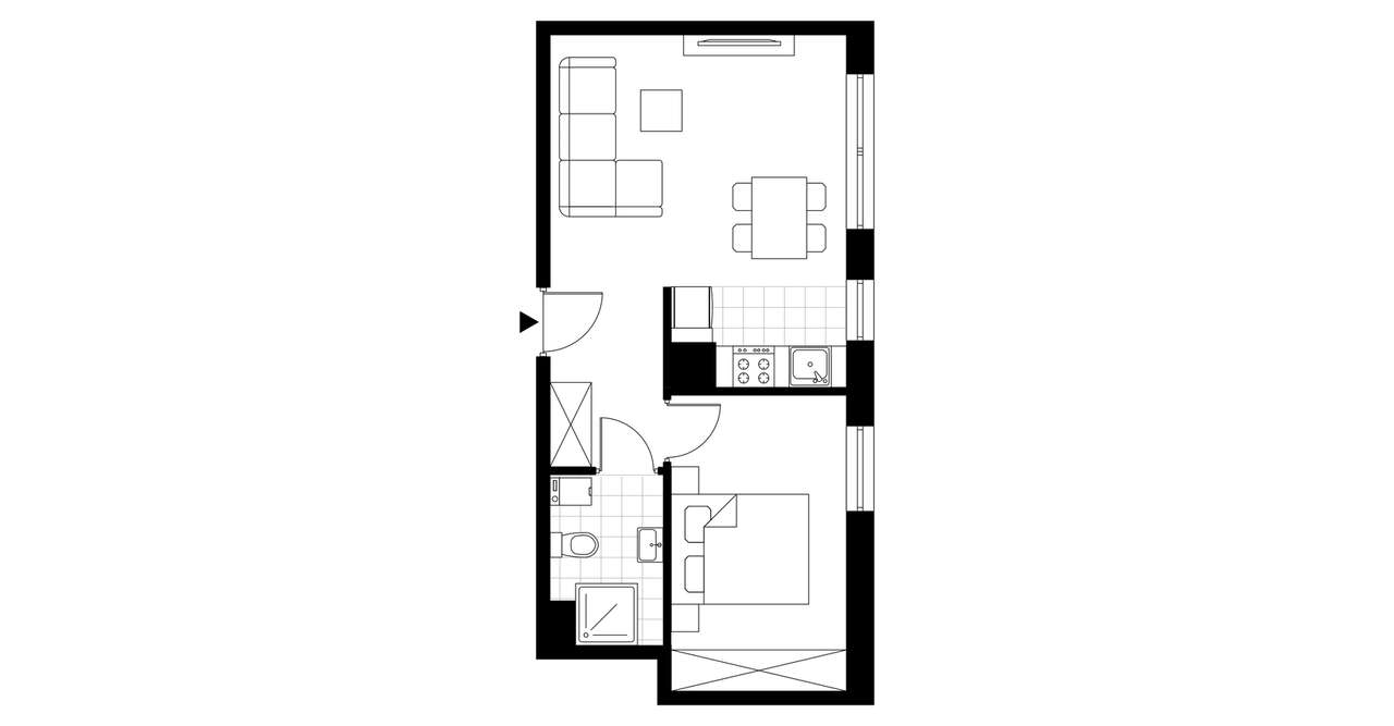 Moderato I​I​I | mieszkanie 2-pok. | A7 - Pełny obrazek: 4/9