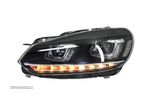 Faruri LED VW Golf 6 VI (2008-2013) Design Golf 7 3D U Design Semnal LED Dinamic- livrare gratuita - 8