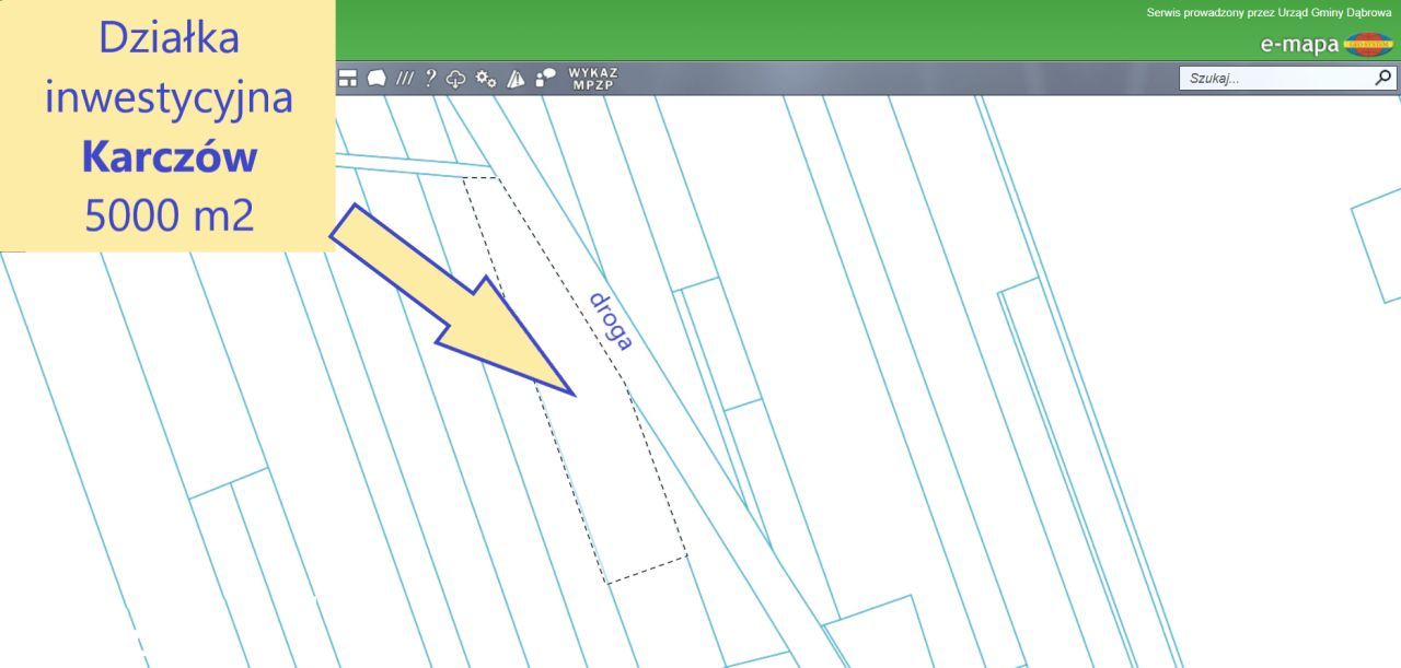 Działka inwestycyjna w Karczowie