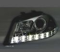 FARÓIS FRONTAIS LUZ DIURNA LED PARA SEAT IBIZA E CORDOBA 6L 02-05 FUNDO CROMADO - 2