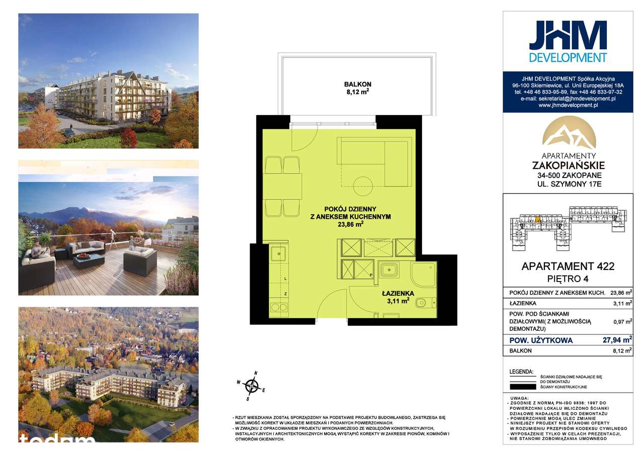"Apartamenty Zakopiańskie" 422 - Pełny obrazek: 2/7