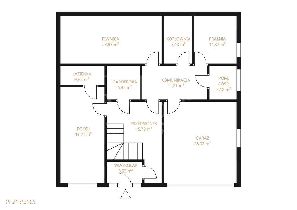 Modernistyczny i nowoczesny dom z tarasem na dachu - Pełny obrazek: 4/16