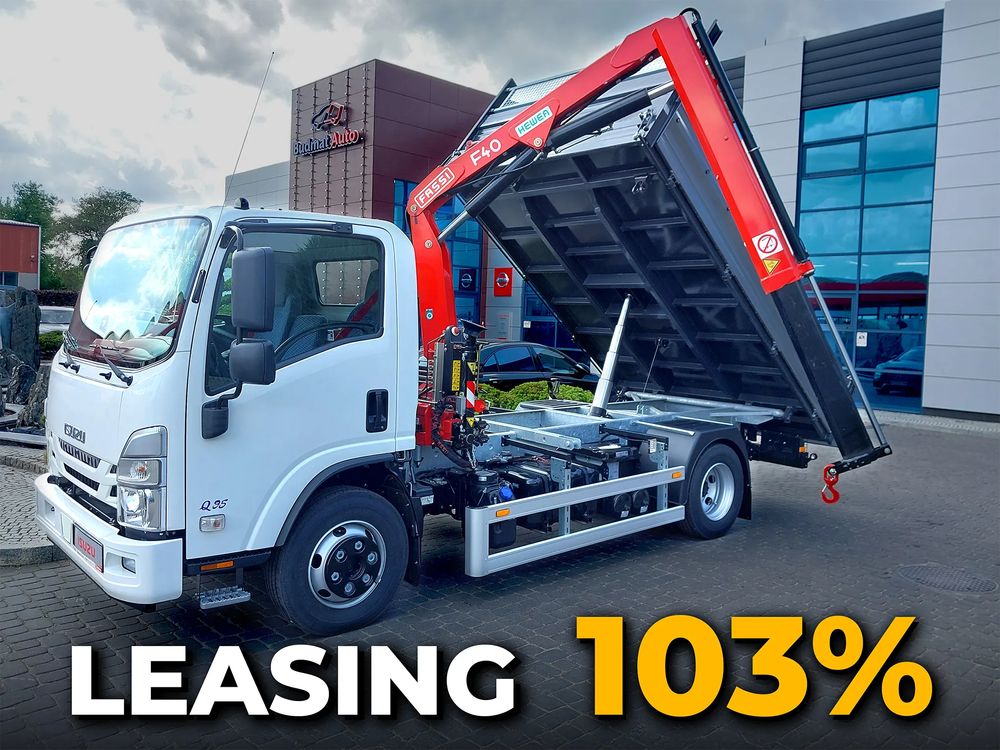 ISUZU Q95 H A/C Wywrot z HDS Fassi F40B021 - gotowy - Leasing 103%.