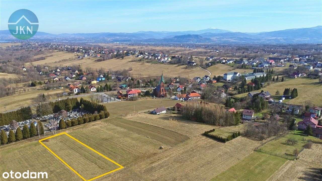 Widokowa działka u podnóża Skrzycznego w Lipowej !-12