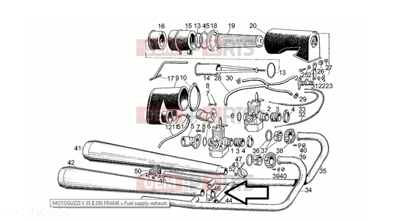 Różne części do motocykla Moto Guzzi V35/50/65 II, oraz w wersji custom - 12