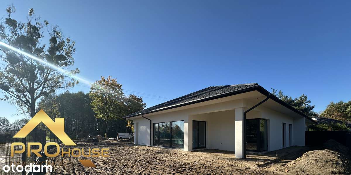 Nowy parterowy dom z garażem, 143 m2, bez 2% pcc-12