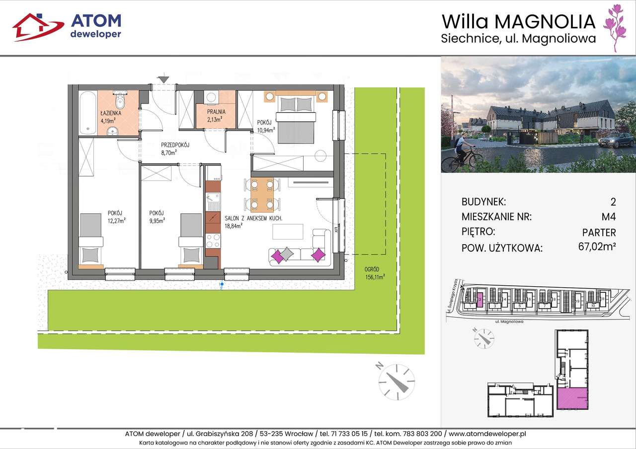 Willa Magnolia | miejsce parkingowe w cenie|B2_M4 - Pełny obrazek: 2/7