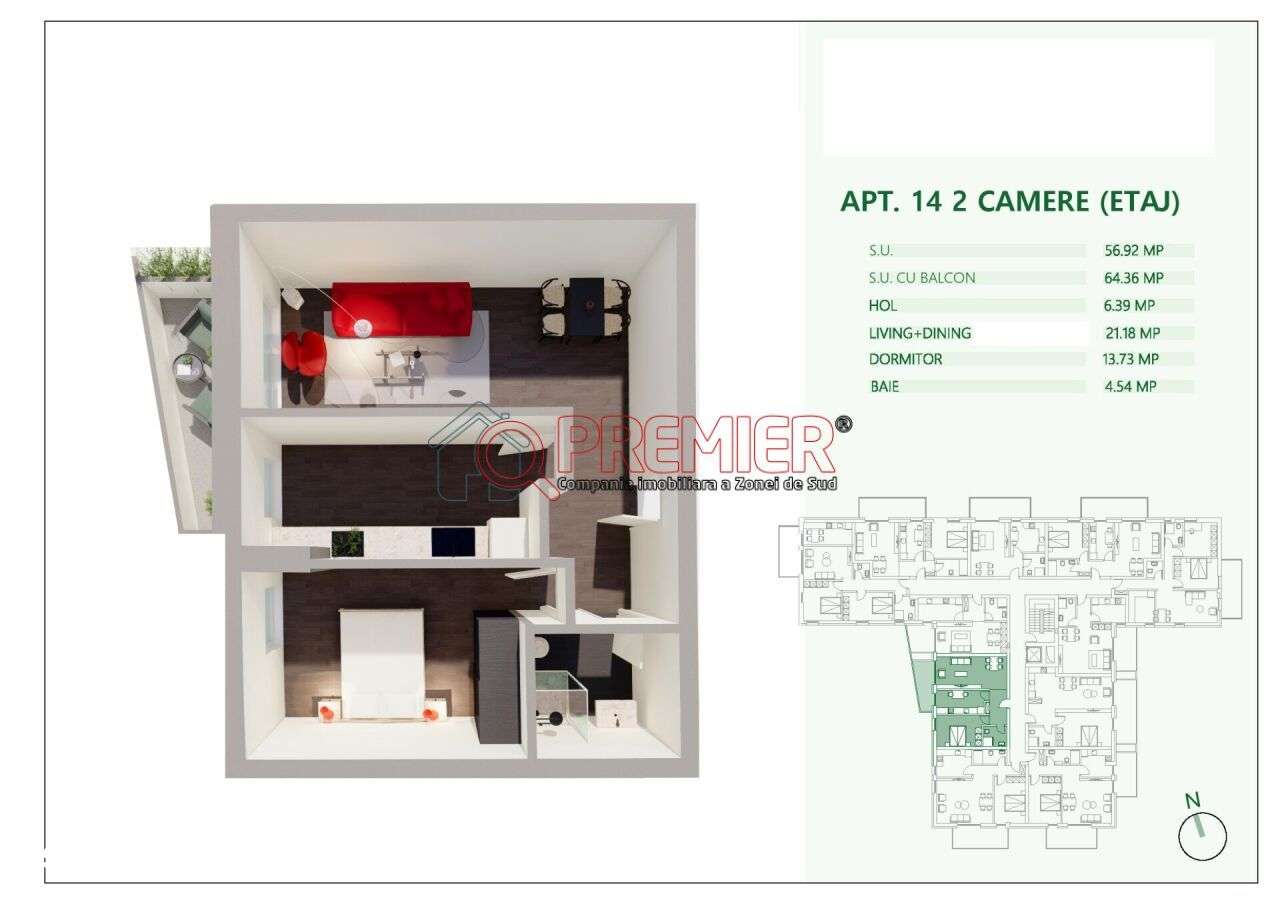 Mihai Bravu - Splaiul Unirii vanzare apartament 2 camere - Imagine principală: 2/4