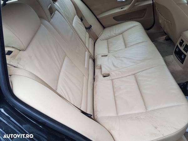 Interior Piele Crem Scaun Scaune Fata Stanga Dreapta si Bancheta cu Spatar BMW Seria 5 E61 LCI 2003 - 2010 - 7