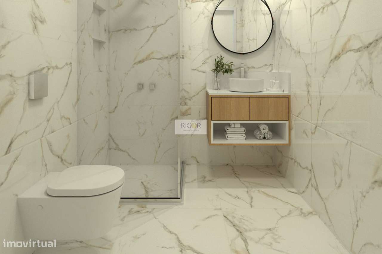 Moradia T3 de 2 frentes e jardim em construção em Águas Santas-9