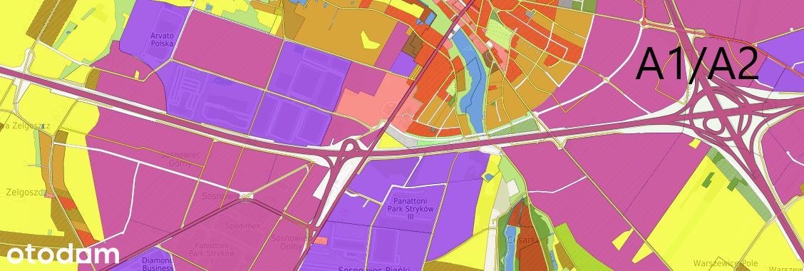 15 HA Teren przemysłowo -usługowy STRYKÓW