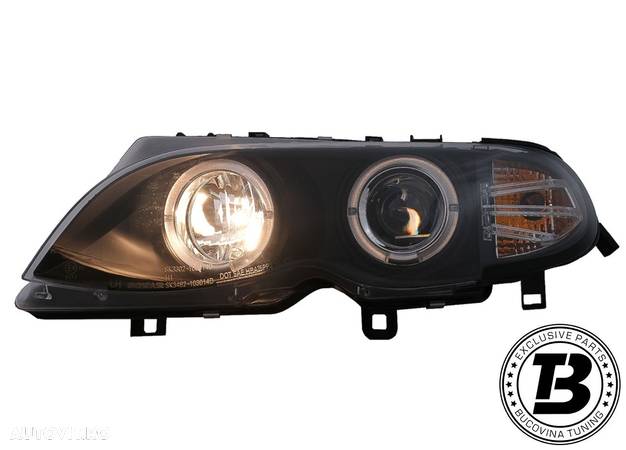 Faruri LED Angel Eyes compatibile cu BMW Seria 3 46 - 4