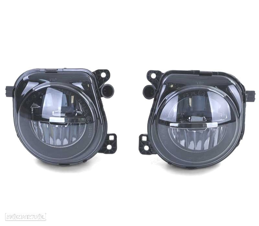 FAROIS NEVOEIRO PARA BMW SERIE 5 F10 F11 F07 LCI 13-16 LED VIDRO CROMADO - 4