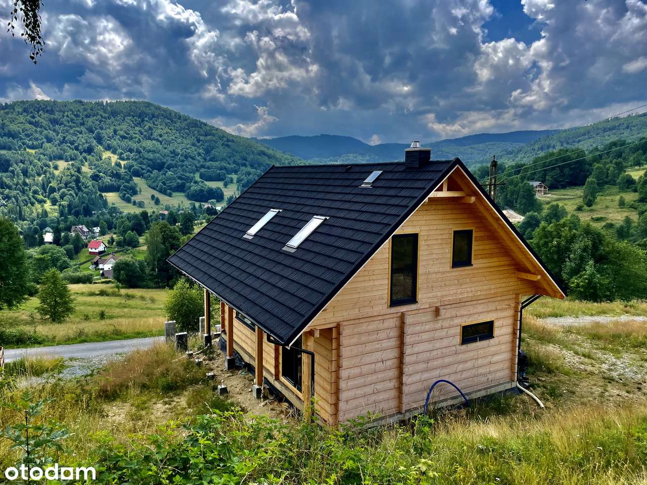 ZAWOJA - NOWY DOM DREWNIANY - widok na Babią Górę - Pełny obrazek: 4/14
