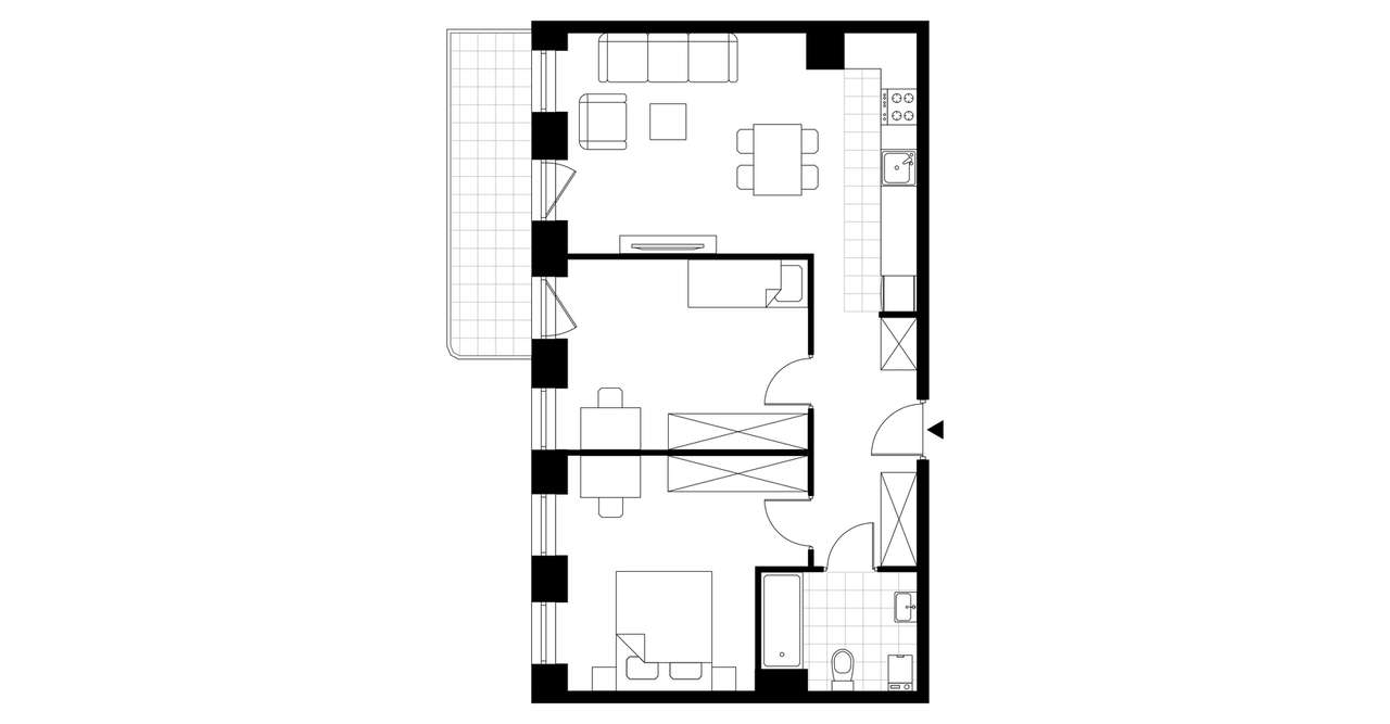 3-pokojowe mieszkanie 62m2 + balkon Bez Prowizji - Pełny obrazek: 3/8