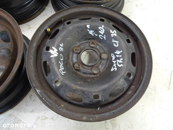 FELGI STALOWE KOMPLET 14 5,5J 5X100 ET35 VW - 2