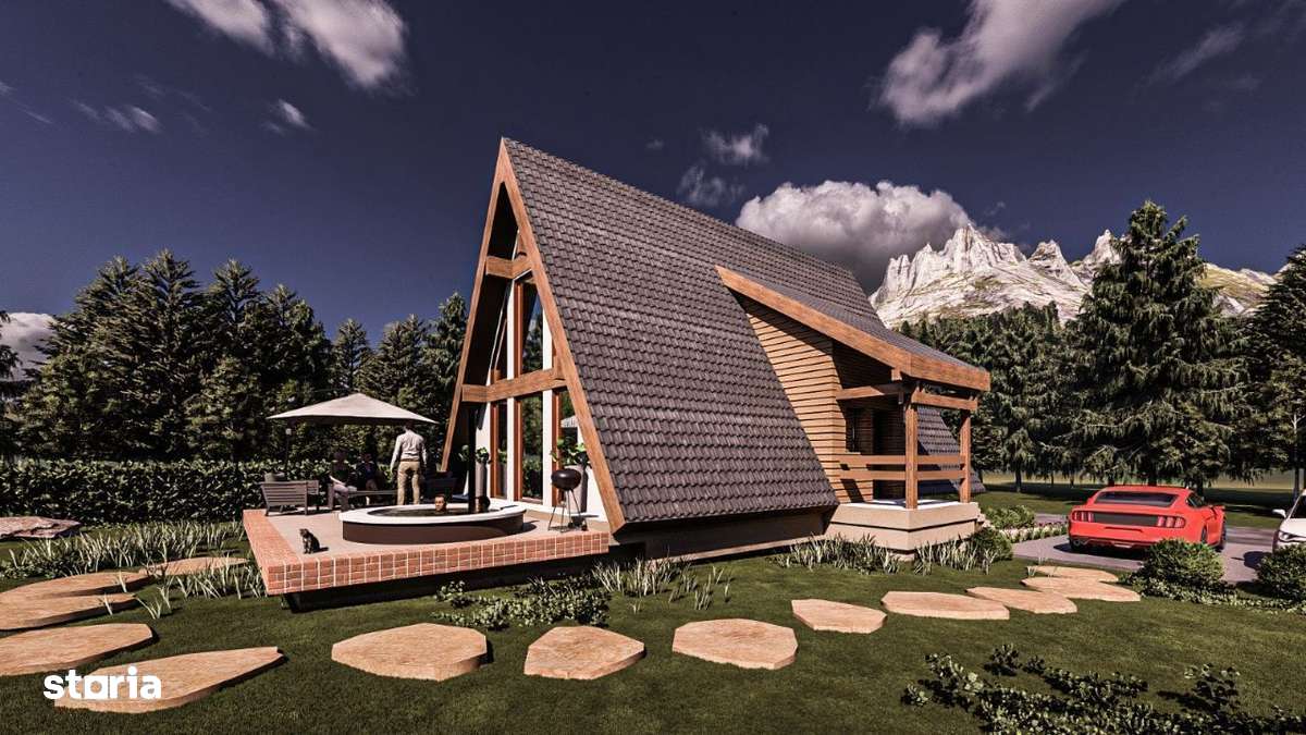 Case A‑Frame 4 camere, Râșnov,Brașov–Direct dezvoltator, fără comision-15