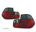 FAROLINS TRASEIROS LED PARA BMW E46 01-05 VERMELHO ESCURECIDO - 1