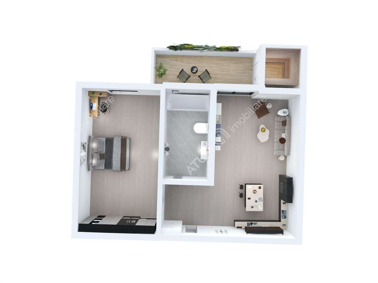 Apartament cu 2 camere si gradina zona Lacul lui Binder - Imagine principală: 4/12